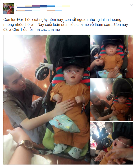 bé đức lộc,chú tiểu, đức lộc hóa chú tiểu đáng yêu