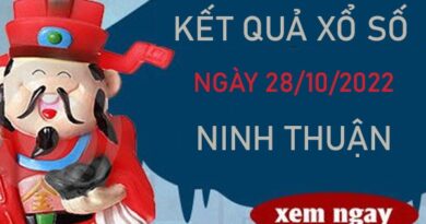 Thống kê XSNT 28/10/2022 chốt số thần tài Ninh Thuận