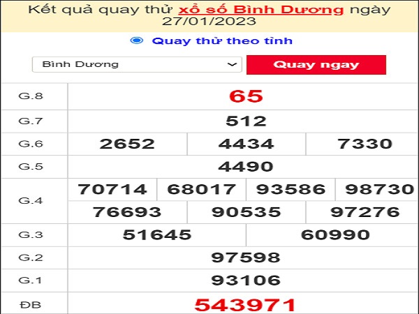 Quay thử KQXS miền Nam – KQ XSBD – XSMN
