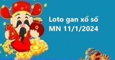 Loto gan xổ số miền Nam 11/1/2024