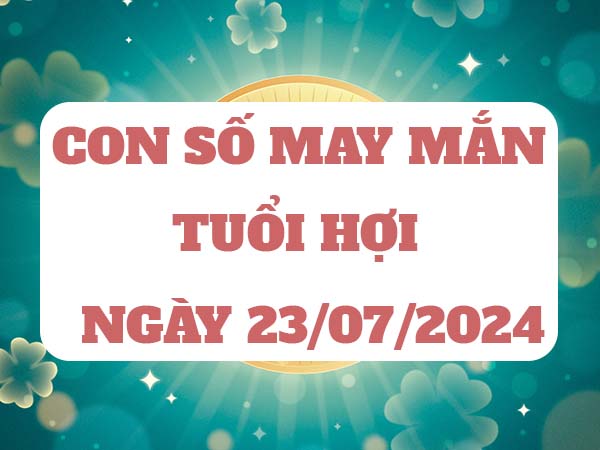 Con số may mắn tuổi Hợi ngày 23/7/2024 thứ 3 hôm nay
