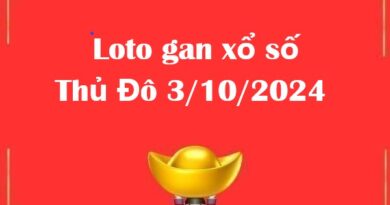 Loto gan xổ số Thủ Đô 3/10/2024