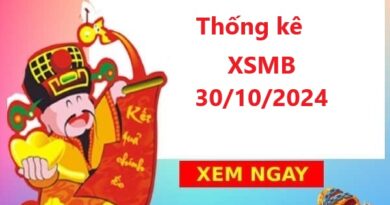 Thống kê SXMB 30/10/2024